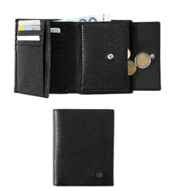 Aigner Geldbörse, Hirschleder, Schwarz