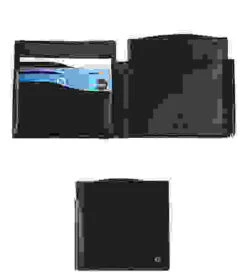 Aigner Kartenbörse-Scheinklemme, Kalbleder, Schwarz -Maenner Mode Haus  102071 norm 1