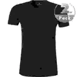 RAGMAN T-Shirt, Body Fit, Baumwolle, Schwarz -Maenner Mode Haus  111547 norm 1