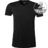 RAGMAN T-Shirt, Body Fit, Baumwolle, Schwarz