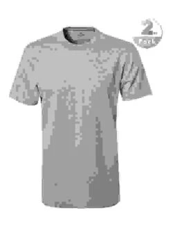 RAGMAN T-Shirts, Regular Fit, Baumwolle, Hellgrau Meliert -Maenner Mode Haus  142962 norm 1