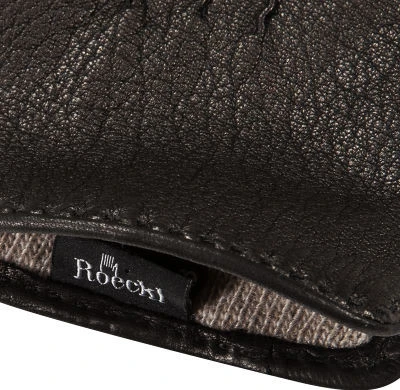 Roeckl Handschuhe, Hirschleder Kaschmir Gefüttert, Schwarz 4 Roeckl Handschuhe, Hirschleder Kaschmir Gefüttert, Schwarz – Bild 2