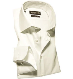 Hemd, Custom Fit, Popeline, Creme