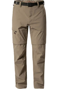 Maier Sports 2-in-1 Funktionshose, Mikrofaser Wasserabweisend, Greige