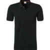 OLYMP Polo-Shirt, Body Fit, Baumwoll-Piqué, Schwarz -Maenner Mode Haus  156027 norm
