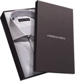 Hemd, Slim Fit, Twill, Hellgrau -Maenner Mode Haus  156789 norm3