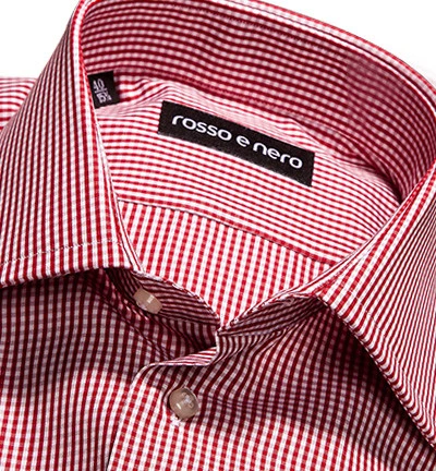 Hemd, Slim Fit, Popeline, Rot-weiß 4 Hemd, Slim Fit, Popeline, Rot-weiß – Bild 2