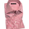 Hemd, Slim Fit, Popeline, Rot-weiß Gestreift -Maenner Mode Haus  156799 norm