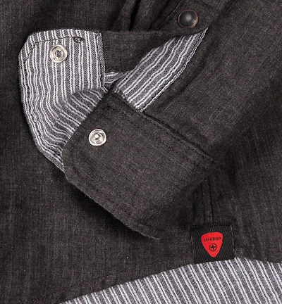 Hemd, Shaped Fit, Baumwolle Doubleface, Schwarz 4 Hemd, Shaped Fit, Baumwolle Doubleface, Schwarz – Bild 2