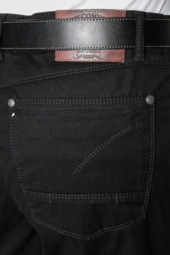 Jeans Ken, Perfect Cut, Baumwoll-Stretch 10 Oz, Schwarz -Maenner Mode Haus  175372 norm4