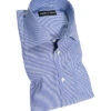 Hemd, Slim Fit, Popeline, Weiß-blau Gestreift 1 Hemd, Slim Fit, Popeline, Weiß-blau Gestreift -Maenner Mode Haus 181498 norm