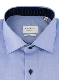 Eterna Hemd, Modern Fit, Baumwolle, Extra Langer Arm, Himmelblau -Maenner Mode Haus  186631 norm2