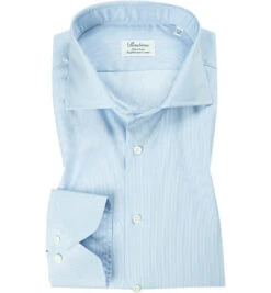 Stenströms Hemd, Fitted Body, Baumwolle, Blau Gestreift