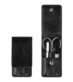 Picard Maniküre Etui, Leder, Schwarz