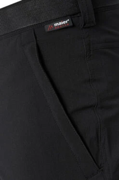 Maier Sports Hose, Slim Fit, Nylon, Schwarz -Maenner Mode Haus  215981 norm2