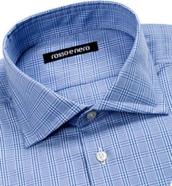 Hemd, Slim Fit, Twill, Hellblau-weiß Kariert -Maenner Mode Haus  217227 norm2