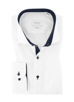 Eterna Hemd, Slim Fit, Oxford, Weiß