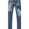 Jeans, Slim Fit, Baumwolle, Dunkelblau -Maenner Mode Haus  223435 norm