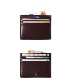 Aigner Kartenbörse, Kalbleder, Bordeaux