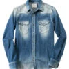 Gas Jeanshemd, Slim Fit, Baumwolle, Blau