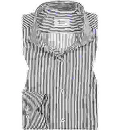 Stenströms Hemd, Fitted Body, Twill, Blau-weiß Gestreift 9 Stenströms Hemd, Fitted Body, Twill, Blau-weiß Gestreift -Maenner Mode Haus 232394 norm 1