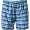 Bugatti Badeshorts, Baumwolle, Marine-grün Kariert