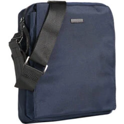 Bugatti Schultertasche, Mikrofaser, Saphirblau