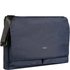 Bugatti Messenger Bag, Mikrofaser, Saphirblau