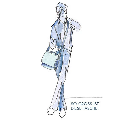 Bugatti Messenger Bag, Mikrofaser, Schwarz 6 Bugatti Messenger Bag, Mikrofaser, Schwarz – Bild 4