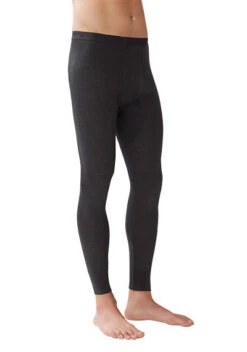 Lange Unterhose, Wolle-Seide, Anthrazit