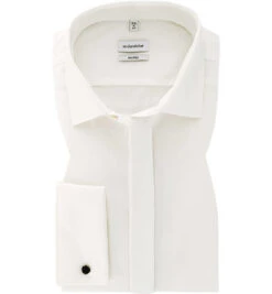 Seidensticker Hemd, Shaped Fit, Baumwolle, Ecru