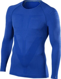 Falke Longsleeve, Tight Fit, Mikrofaser, Royalblau