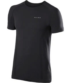 Falke T-Shirt, Comfort Fit, Mikrofaser, Schwarz