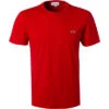 Lacoste T-Shirt, Regular Fit, Baumwolle, Rot -Maenner Mode Haus  257578 norm