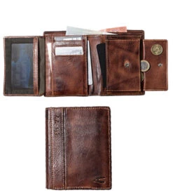 Camel Active Geldbörse, Leder, Braun Meliert -Maenner Mode Haus  258058 norm2