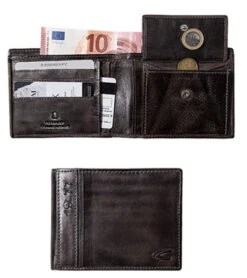Camel Active Geldbörse, Leder, Grau