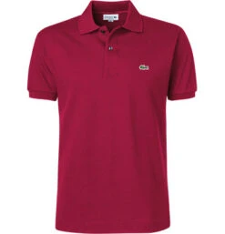Lacoste Polo-Shirt, Slim Fit, Baumwoll-Piqué, Runbinrot