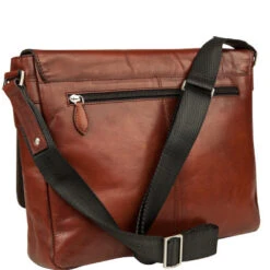 Bugatti Messenger Bag, Leder, Cognac -Maenner Mode Haus  272383 norm2