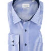 Eterna Hemd, Modern Fit, Baumwolle, Blau Gestreift -Maenner Mode Haus  279724 norm