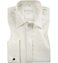 Hemd, Regular Fit, Popeline, Ecru