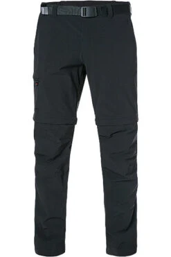 Maier Sports 2-in-1 Funktionshose, Mikrofaser Atmungsaktiv, Schwarz