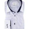 Eterna Hemd, Modern Fit, Baumwolle, Extra Langer Arm, Bleu-weiß Meliert -Maenner Mode Haus  300666 norm