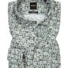 BOSS ORANGE Hemd, Regular Fit, Fil á Fil, Grün Gemustert -Maenner Mode Haus  300843 norm