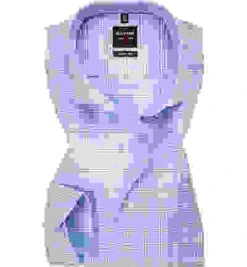 OLYMP Hemd, Body Fit, Baumwolle, Hellblau Kariert 9 OLYMP Hemd, Body Fit, Baumwolle, Hellblau Kariert -Maenner Mode Haus 301231 norm 1