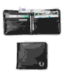 Fred Perry Karten-Scheinbörse, Kunstleder, Navy -Maenner Mode Haus  302366 norm 1