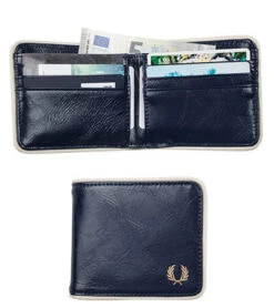 Fred Perry Karten-Scheinbörse, Kunstleder, Navy