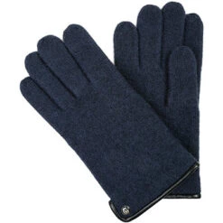 Roeckl Handschuhe, Schurwolle, Navy