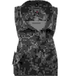 OLYMP Hemd, Body Fit, Popeline, Extra Langer Arm, Grau-dunkelrot Gemustert -Maenner Mode Haus  307779 norm 1