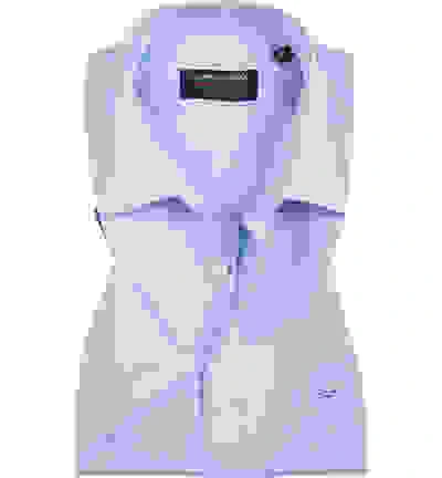 Kurzarmhemd, Comfort Fit, Chambray, Bleu Meliert 6 Kurzarmhemd, Comfort Fit, Chambray, Bleu Meliert – Bild 4