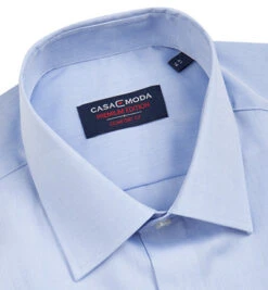 Kurzarmhemd, Comfort Fit, Chambray, Bleu Meliert 8 Kurzarmhemd, Comfort Fit, Chambray, Bleu Meliert -Maenner Mode Haus 308429 norm2